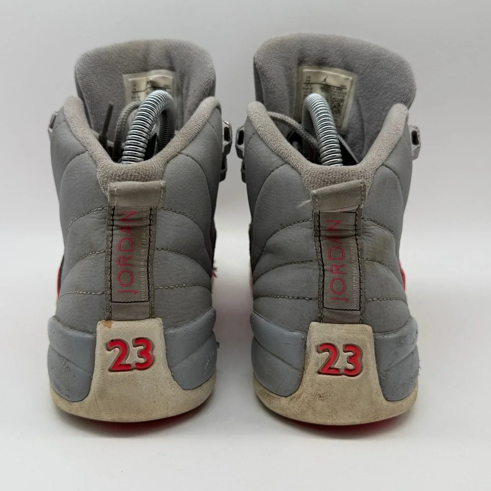 Jordan Air Jordan 12 Retro Kids Size 7Y Grey Pink 510815-060 Mid Top Sneakers